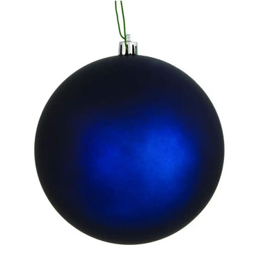 Vickerman UV Midnight Blue Matte Ball 4" (6/Bag) - Holiday Ornaments Merchandise