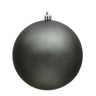 Vickerman UV Pewter Matte Ball Ornament4" (Bag of 6) - Holiday Ornaments Merchandise