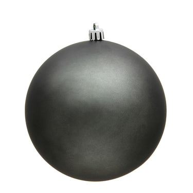Vickerman UV Pewter Matte Ball Ornament4" (Bag of 6) - Holiday Ornaments Merchandise