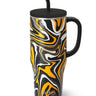 Swig Mega Mug 40oz- Fanzone Black + Yellow - Drinkware Merchandise