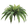 Allstate Boston Fern Bush 25" - Artificial Flora Hanging Basket & Porch Pots