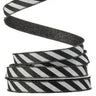 Regency Glitter Black/White Stripe Halloween Ribbon 1"X10yd - Ribbons & Trim Ribbon