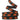 Regency Glitter Orange/Black Stripe Metallic Ribbon 1"X10yd - Velvet Ribbons Ribbon
