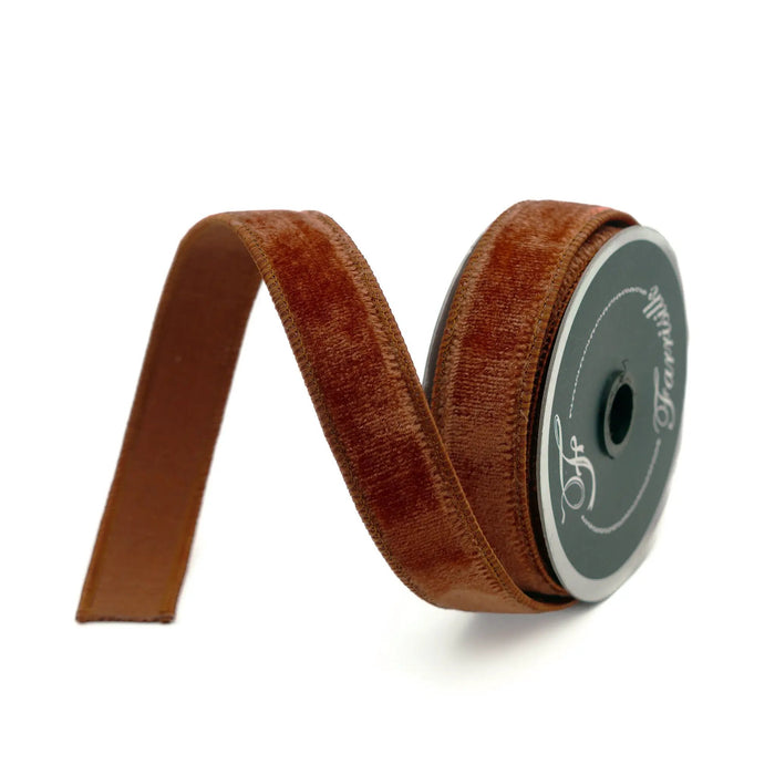 Cinnamon Velvet Ribbon .75" x 10yd