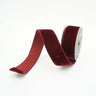 Burgundy velvet ribbon by Farrisilk, 2.5in x 10yd on a spool