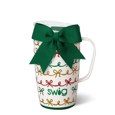 Swig Travel Mug 18oz- Christmas Bows - Drinkware Merchandise