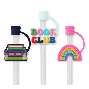 Swig Straw Topper Set- Book Club - Drinkware Merchandise