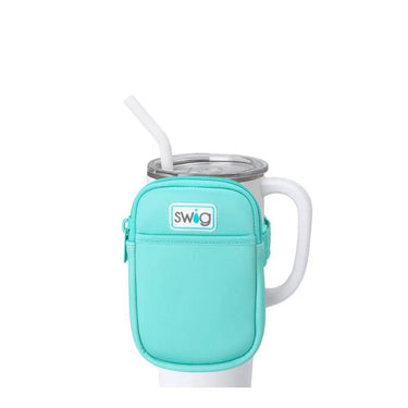 Swig Mega Mug Pouch- Aqua Solid - Drinkware Merchandise