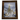 Christmas Village Wall Art With Frame, A&B framed print of a snowy village with a lit tree in a dark wood frame.