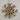 Wood Snowflake Ornament by A&B, natural rustic wood with geometric snowflake design.
