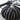 A&B Fabric Black Striped Pumpkin 7" x 7" - Uncategorized Merchandise