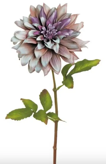 Select Fall Dahlia Spray Mauve 23" - Uncategorized Silk