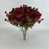 GSC Mum Bush Burgundy 15.5" - Artificial Flora Hanging Basket & Porch Pots