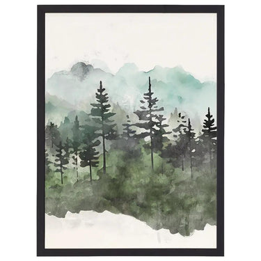 Sincere Surroundings Mountain Forest Wall Art Scene 2 (18" x 24") - Prints Art