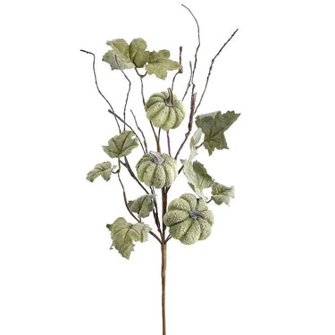Allstate Pumpkin Spray Green 17.5" - Artificial Non-Flowering Plants Silk