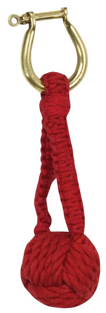 Moby Dick Monkey Fist Key Chain - Red - Keychains Merchandise