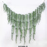 Select Silk Cluster Weeping Garland, green, 6 ft length