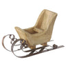 Allstate Wood Sleigh Candleholder 4.5H x 7.5"L - Candle Holders Merchandise