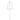 Beaded Gumdrop Pick Clear Silk by Allstate, 20-inch stem