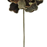 Glamour Magnolia silk spray with chocolate petals and gold sequin accents on a 26-inch stem
