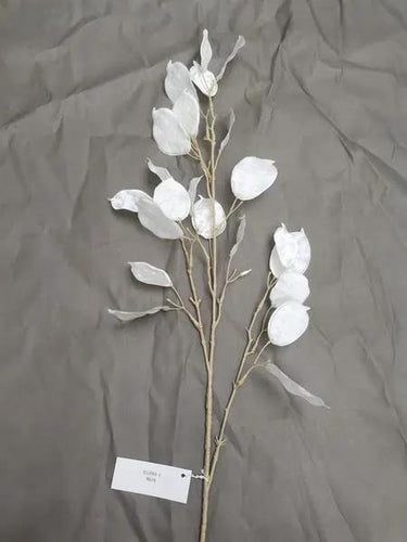 Select Silver Dollar Spray Cream 42" - Artificial Non-Flowering Plants Silk
