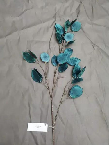 Select Silver Dollar Spray Turquoise 42" - Uncategorized Silk