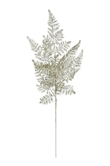 Silk Lace Fern Pick Champagne 24-inch by Select, decorative artificial fern stem
