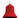 Bell ornament red flocked plastic, Allstate, 4.5in hanging decoration