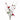 Silk twig red berry and cardinal branch with green leaves, 37 inches