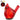 Light Up Cardinal Figurine, battery-operated red LED-lit plastic sculpture, 7 inches.