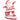 Red-White Glittered Santa figurine, 5.5-inch tall, holiday merchandise