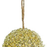 Select Gold Ice/Glitter Ball Ornament 4" - Silk