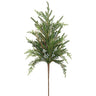 Juniper/Cypress Silk Spray, green, 28 inches long for decor
