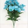 Supreme Alstromeria Bush Turquoise 21" - Artificial Flowering Plants Silk