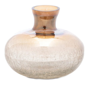 Amber Glass Vase (3 Vases) - Evergreen Home and Floral