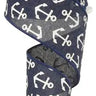 Anchor Ribbon 2.5" x 10 yd - Evergreen Home and Floral