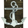 Anchor Wall Hook on Board 10"H x 8"W - Evergreen Home and Floral