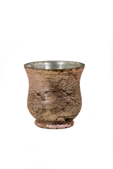 SNK Antique Burnt Pink Hurricane 4x4" - Candle Holders Merchandise