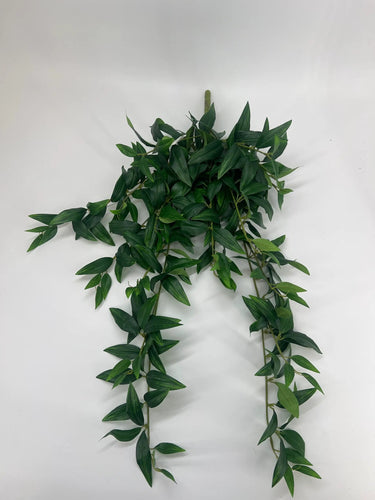 Le Fleur Bamboo Leaves Hanging Bush Green - Artificial Non-Flowering Plants Silk