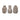 A&B Beige Sand-Cement Vase (3 Asst) 6"H - Vases Merchandise
