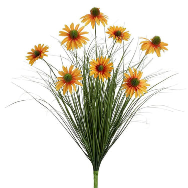 Allstate Black-Eyed Susan Bush Yellow 23.5" - Artificial Flowering Plants Silk