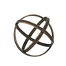 A&B Black-Gold Iron Orb Small 4.5"D - Sculptures & Statues Merchandise