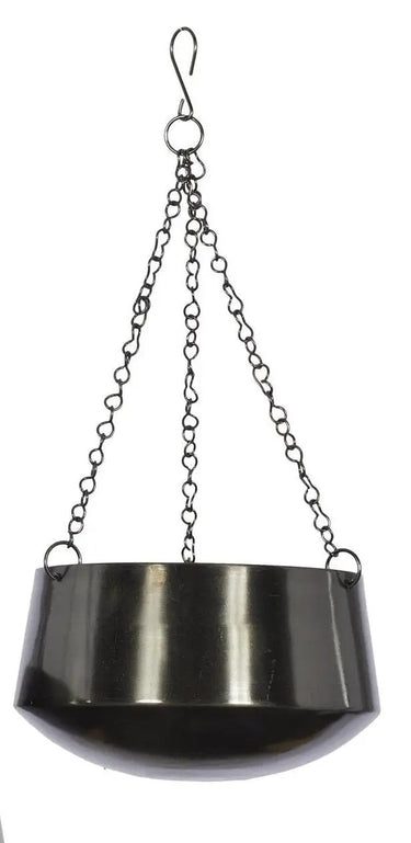 Deco Marché Black Metal Hanging Planter Small 5" - Planters Merchandise