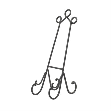 Deco Marché Black Metal Scroll Easel 6" x 10" x 20" - Easels Merchandise