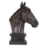 A&B Black Resin Horse Head Statue 8" x 11" - Sculptures & Statues Merchandise