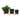 Deco Marché Black Speckled Ceramic Planter with Removeable Bamboo Stand Large 12" - Planters Merchandise