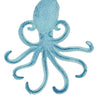 Blue Cast Iron Octopus Hook 6.75"H x 6"W - Evergreen Home and Floral