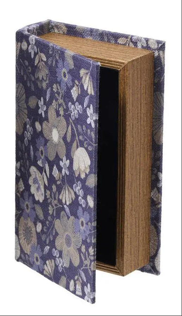 Special T Blue-Cream Linen Butterfly Book Box (2 Sizes) - Household Storage Containers Merchandise