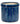 Melrose Blue Terracotta Container (3 Sizes) 5-7.5" - Vases Merchandise