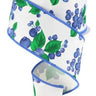 Blueberries Ribbon 2.5" x 10 yd - Evergreen Home and Floral